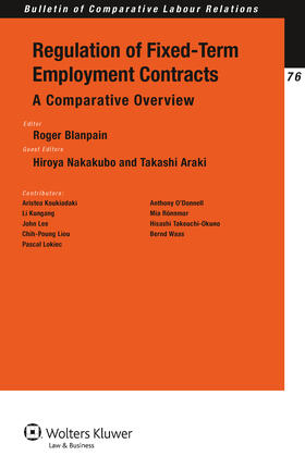 Blanpain | Regulation of Fixed-Term Employment Contracts: A Comparative Overview | Buch | 978-90-411-3356-4 | sack.de