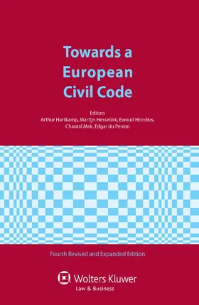 Hartkamp / Hesselink / Hondius |  Towards a European Civil Code | Buch |  Sack Fachmedien