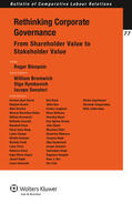 Blanpain |  Rethinking Corporate Governance: From Shareholder Value to Stakeholder Value | Buch |  Sack Fachmedien