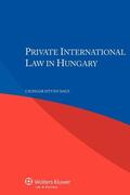 Nagy |  Private International Law in Hungary | Buch |  Sack Fachmedien