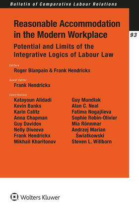 Blanpain / Hendrickx | Reasonable Accommodation in the Modern Workplace: Potential and Limits of the Integrative Logics of Labour Law | Buch | 978-90-411-6258-8 | sack.de