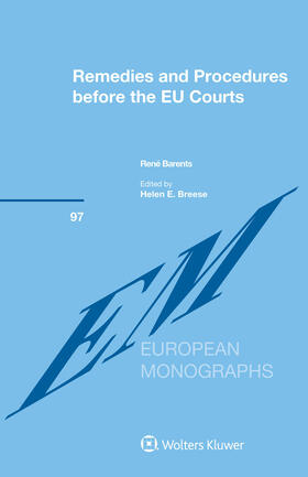 Barents / Breese | Remedies and Procedures Before the Eu Courts | Buch | 978-90-411-6614-2 | sack.de