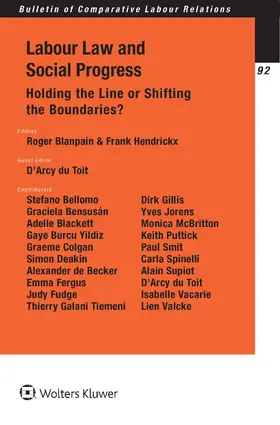 Blanpain / Hendrickx |  Labour Law and Social Progress: Holding the Line or Shifting the Boundaries? | Buch |  Sack Fachmedien