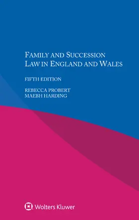 Probert / Harding |  Family and Succession Law in England and Wales | Buch |  Sack Fachmedien