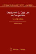 Barents |  Directory of EU Case Law on Competition, | Buch |  Sack Fachmedien