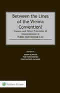 Klingler / Parkhomenko / Salonidis |  Between the Lines of the Vienna Convention?: Canons and Other Principles of Interpretation in Public International Law | Buch |  Sack Fachmedien