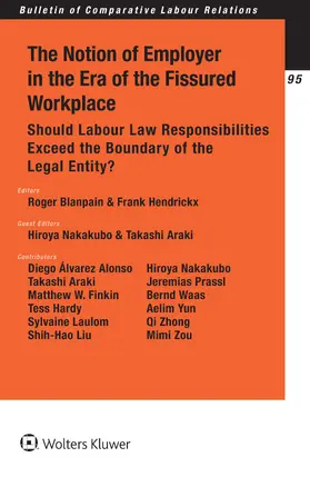 Blanpain / Hendrickx / Araki |  NOTION OF EMPLOYER IN THE ERA | Buch |  Sack Fachmedien