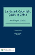 Dongchuan |  Landmark Copyright Cases in China: An In-Depth Analysis | Buch |  Sack Fachmedien