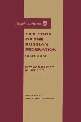 Butler |  Tax Code of the Russian Federation | Buch |  Sack Fachmedien