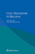 Taelman / Severen |  Civil Procedure in Belgium | Buch |  Sack Fachmedien