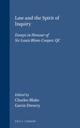 Blake / Drewry |  Law and the Spirit of Inquiry | Buch |  Sack Fachmedien