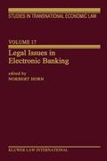 Horn |  Legal Issues in Electronic Banking | Buch |  Sack Fachmedien