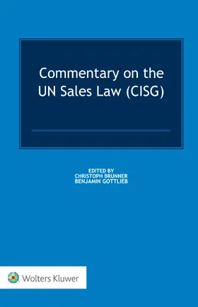 Brunner / Gottlieb |  Commentary on the Un Sales Law (Cisg) | Buch |  Sack Fachmedien