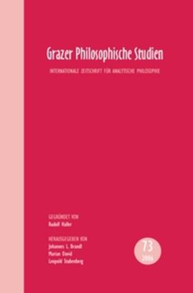  Grazer Philosophische Studien | Buch |  Sack Fachmedien