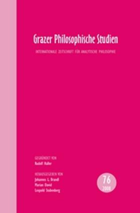 Grazer Philosophische Studien | Buch | 978-90-420-2420-5 | sack.de