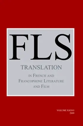  Translation in French and Francophone Literature and Film | Buch |  Sack Fachmedien