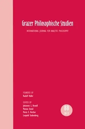 Brandl / David / Reicher |  Grazer Philosophische Studien, Vol. 88 2013: International Journal for Analytic Philosophy | Buch |  Sack Fachmedien