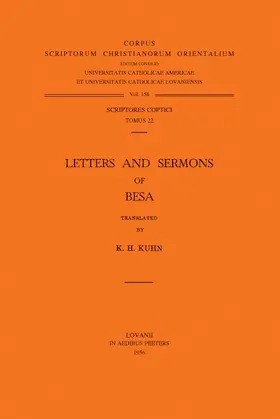 Kuhn |  Letters and Sermons of Besa: V. | Buch |  Sack Fachmedien