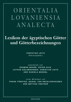 Leitz |  Lexikon Der Agyptischen Gotter Und Gotterbezeichnungen: Band I | Buch |  Sack Fachmedien