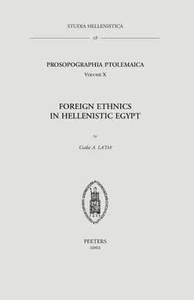 La'da |  Prosopographia Ptolemaica. Tome X: Foreign Ethnics in Hellenistic Egypt | Buch |  Sack Fachmedien