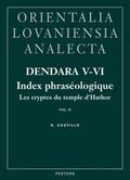 Cauville |  Dendara V-VI. Les Cryptes Du Temple d'Hathor. Vol. II: Index Phraseologique | Buch |  Sack Fachmedien
