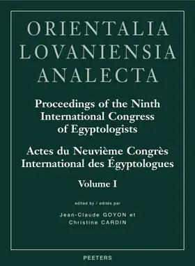  Proceedings of the Ninth International Congress of Egyptologists - Actes du neuvième congrès international des égyptologues | Buch |  Sack Fachmedien