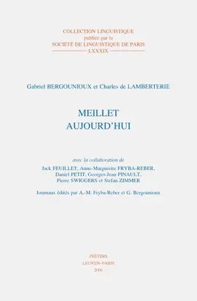  Meillet Aujourd'hui | Buch |  Sack Fachmedien