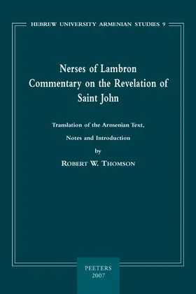 Thomson |  Nerses of Lambron: Commentary on the Revelation of Saint John | Buch |  Sack Fachmedien