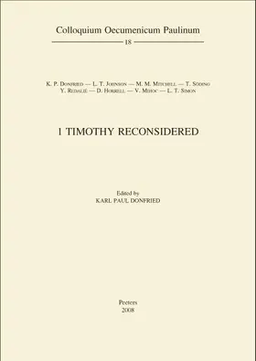  1 Timothy Reconsidered | Buch |  Sack Fachmedien
