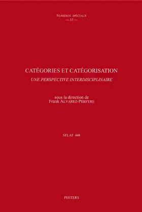 Alvarez-Pereyre |  Categories Et Categorisation: Une Perspective Interdisciplinaire | Buch |  Sack Fachmedien
