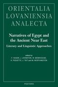 Hagen / Johnston / Monkhouse |  Narratives of Egypt and the Ancient Near East: Literary and Linguistic Approaches | Buch |  Sack Fachmedien
