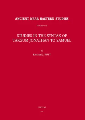 Kuty | Studies in the Syntax of Targum Jonathan to Samuel | Buch | 978-90-429-2211-2 | www.sack.de