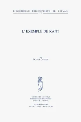 Custer |  L'Exemple de Kant | Buch |  Sack Fachmedien
