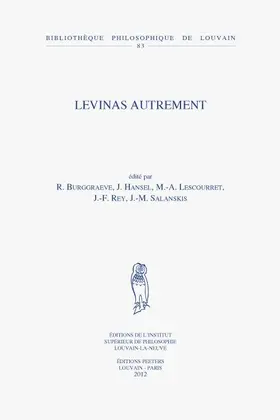 Burggraeve / Hansel / Lescourret |  Levinas Autrement | Buch |  Sack Fachmedien