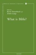 Finsterbusch / Lange |  What Is Bible? | Buch |  Sack Fachmedien