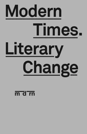Baetens / Bru / De Geest |  Modern Times. Literary Change | Buch |  Sack Fachmedien