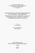 Declerck |  Inventaire des archives personnelles du Cardinal J. Willebrands | Buch |  Sack Fachmedien