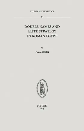 Broux |  Double Names and Elite Strategy in Roman Egypt | Buch |  Sack Fachmedien
