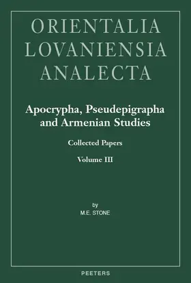 Stone |  Apocrypha, Pseudepigrapha and Armenian Studies. Collected Papers, Volume III | Buch |  Sack Fachmedien