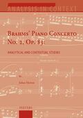 Horton |  Brahms' Piano Concerto No. 2, Op. 83: Analytical and Contextual Studies | Buch |  Sack Fachmedien
