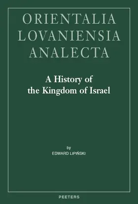 Lipinski |  A History of the Kingdom of Israel | Buch |  Sack Fachmedien