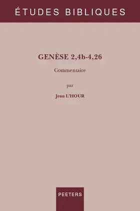 L'Hour |  Genese 2,4b-4,26 | Buch |  Sack Fachmedien