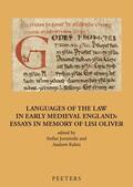 Jurasinski / Rabin |  Languages of the Law in Early Medieval England: Essays in Memory of Lisi Oliver | Buch |  Sack Fachmedien