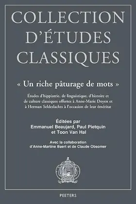Beaujard / Pietquin / Van Hal |  «Un riche pâturage de mots» | Buch |  Sack Fachmedien