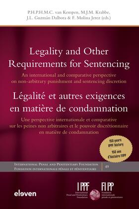 Kempen / Krabbe / Guzman Dalbora |  Legality and Other Requirements for Sentencing / Légalité et autres exigences en matière de condamnation | Buch |  Sack Fachmedien