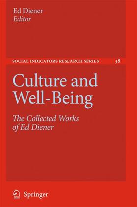 Diener |  Culture and Well-Being | Buch |  Sack Fachmedien