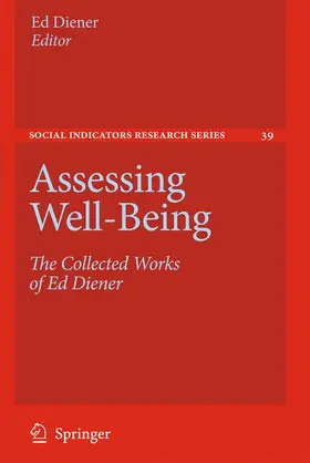 Diener |  Assessing Well-Being | Buch |  Sack Fachmedien