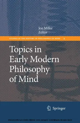 Miller |  Topics in Early Modern Philosophy of Mind | eBook | Sack Fachmedien