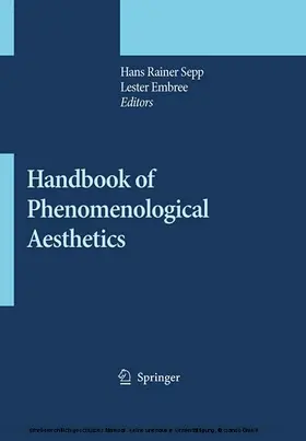 Sepp / Embree |  Handbook of Phenomenological Aesthetics | eBook | Sack Fachmedien
