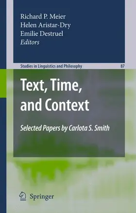 Meier / Aristar-Dry / Destruel |  Text, Time, and Context | Buch |  Sack Fachmedien